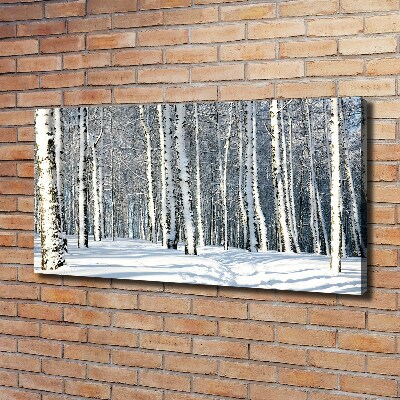 Wandbild Wald im Winter