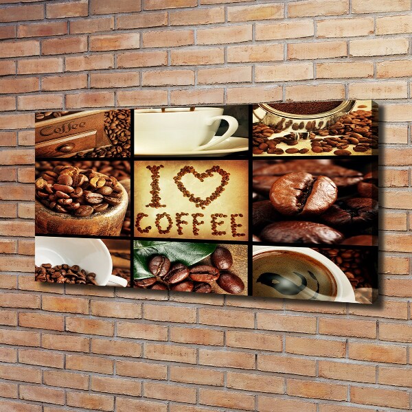 Bild auf leinwand Kaffeecollage