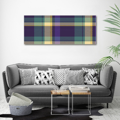 Wandbild Karierte Textur