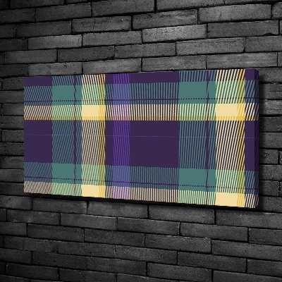 Wandbild Karierte Textur