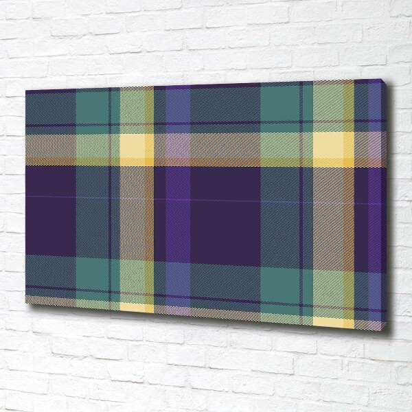 Wandbild Karierte Textur