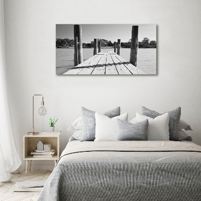 Bild auf leinwand Holzsteg