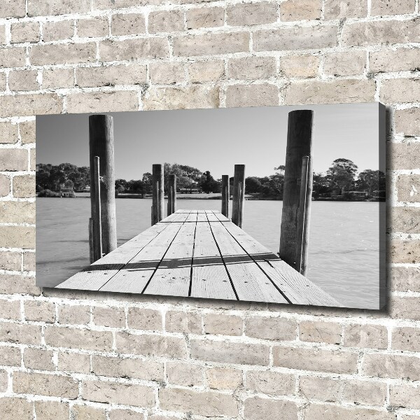 Bild auf leinwand Holzsteg