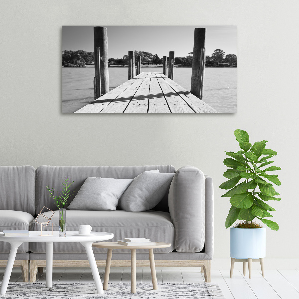 Bild auf leinwand Holzsteg