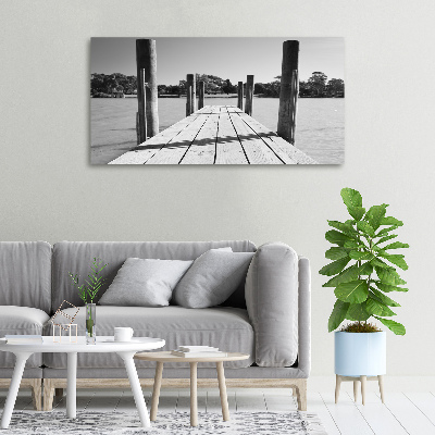Bild auf leinwand Holzsteg