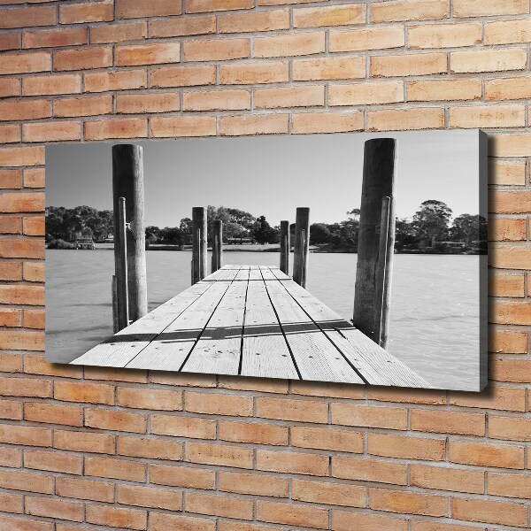 Bild auf leinwand Holzsteg