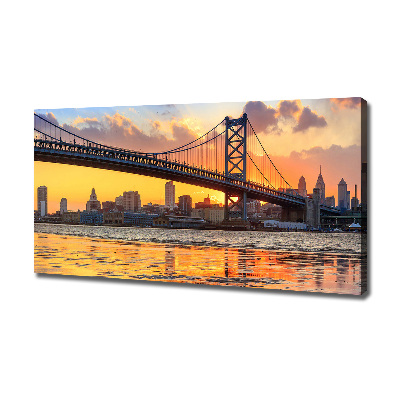 Wandbild Philadelphia-Brücke