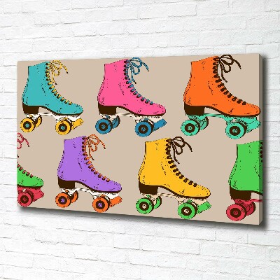 Wandbild Bunte Rollschuhe