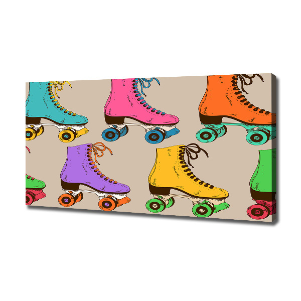 Wandbild Bunte Rollschuhe