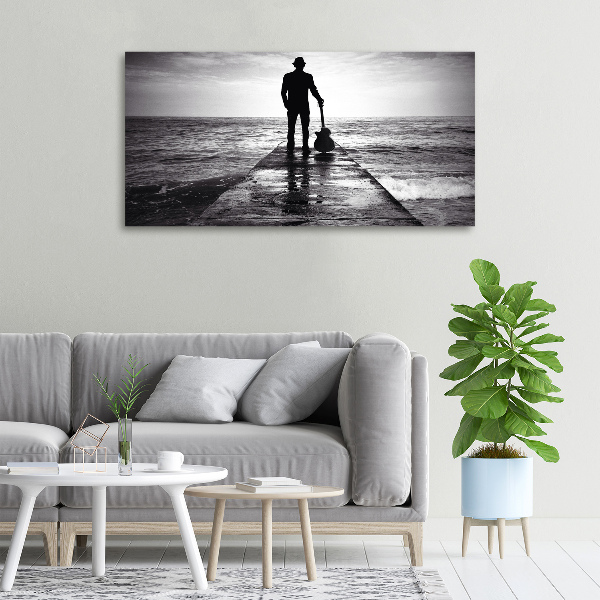 Fotobild Gitarrist auf dem Pier