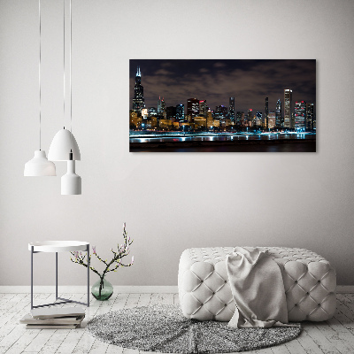 Fotobild Chicago bei Nacht