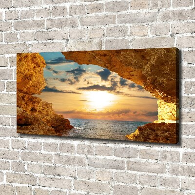 Bild auf leinwand Grotte am Meer