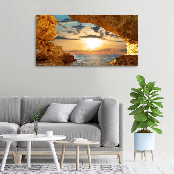 Bild auf leinwand Grotte am Meer