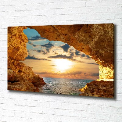 Bild auf leinwand Grotte am Meer