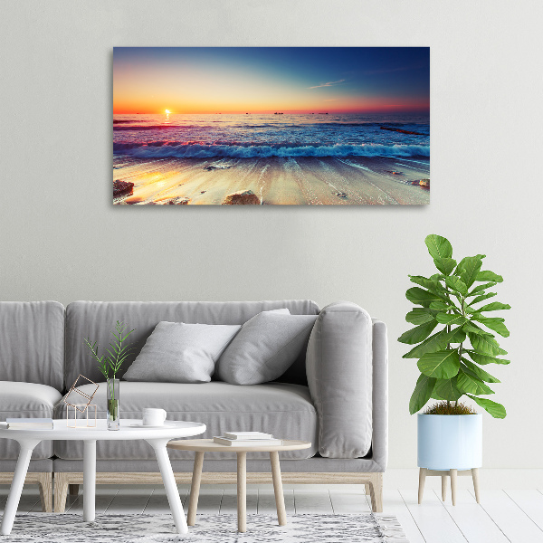 Wandbild Sonnenaufgang am Meer