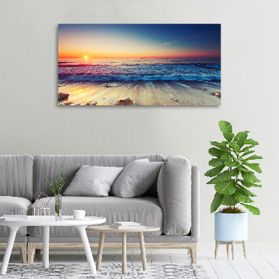 Wandbild Sonnenaufgang am Meer