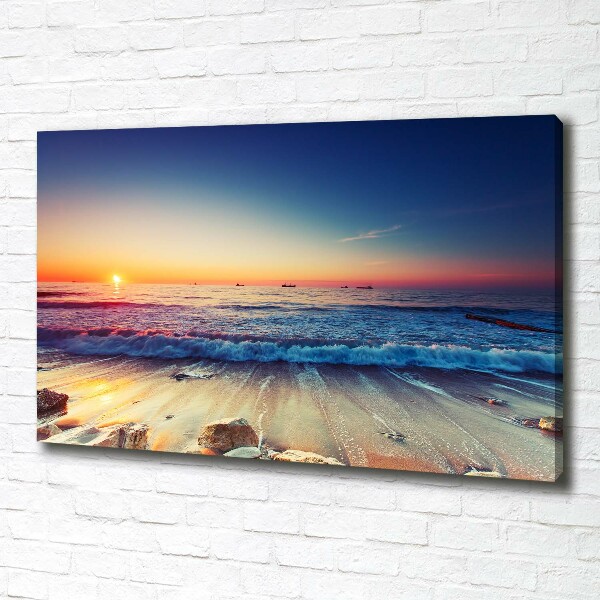 Wandbild Sonnenaufgang am Meer
