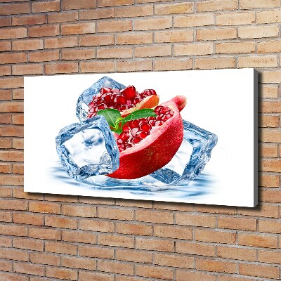 Fotobild Granatapfel mit Eis