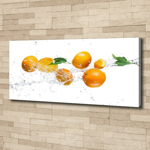 Bild auf leinwand Orangen und Wasser