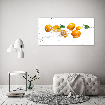 Bild auf leinwand Orangen und Wasser