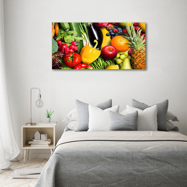 Wandbild Gemüse und Obst