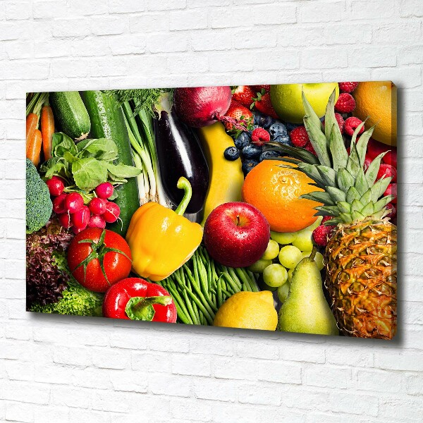 Wandbild Gemüse und Obst