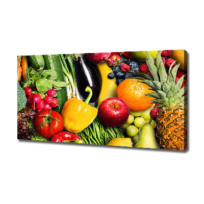 Wandbild Gemüse und Obst