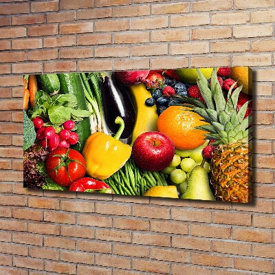 Wandbild Gemüse und Obst