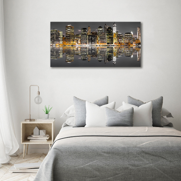 Bild auf leinwand New York bei Nacht