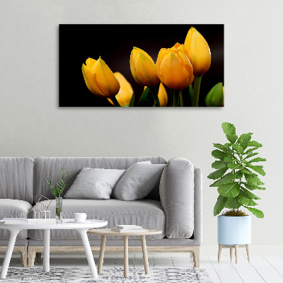 Bild auf leinwand Gelbe Tulpen