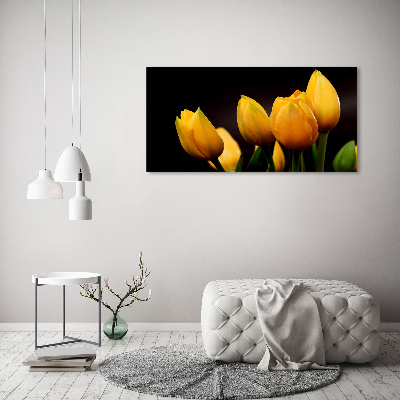 Bild auf leinwand Gelbe Tulpen