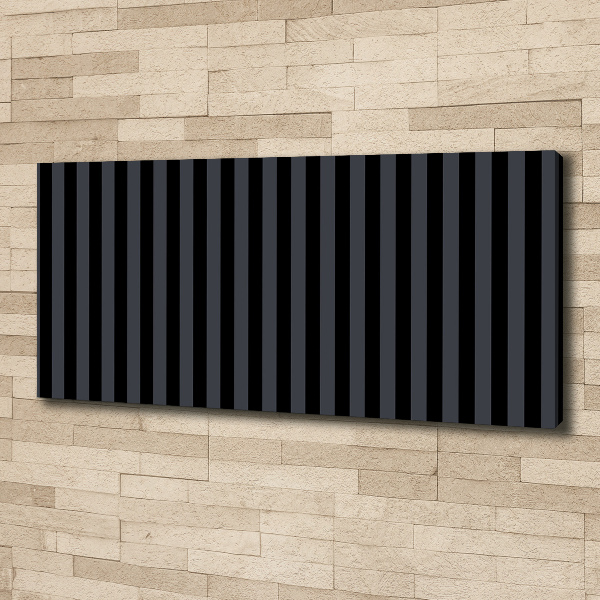 Bild auf leinwand Schwarze und graue Streifen