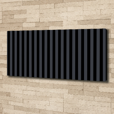 Bild auf leinwand Schwarze und graue Streifen