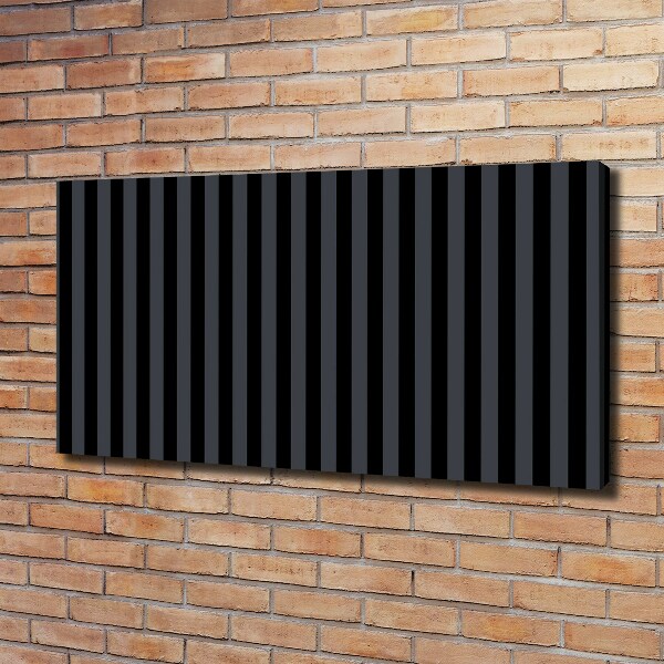 Bild auf leinwand Schwarze und graue Streifen