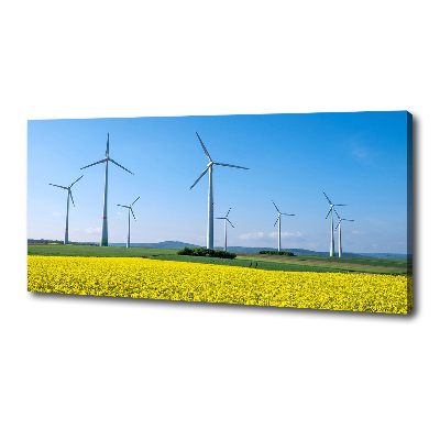 Wandbild Windmühlen auf dem Feld