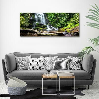 Bild auf leinwand Wasserfall im Wald