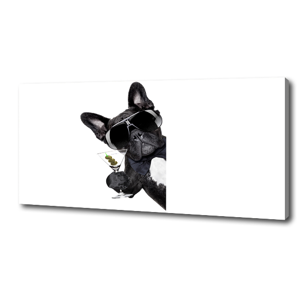 Bild auf leinwand Martini Dog