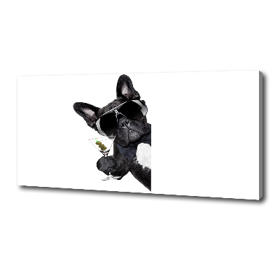 Bild auf leinwand Martini Dog