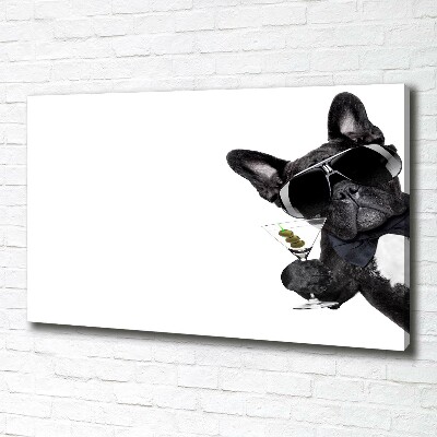 Bild auf leinwand Martini Dog