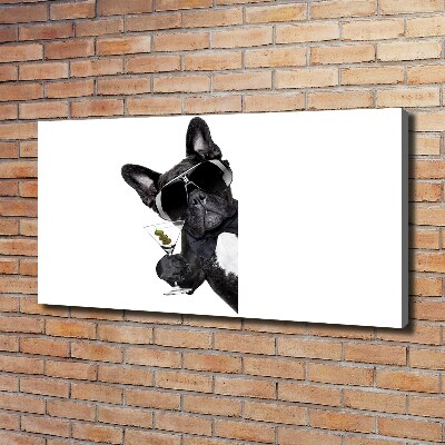 Bild auf leinwand Martini Dog