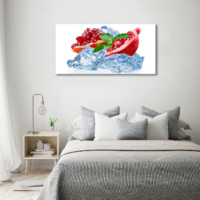 Wandbild Granatapfel mit Eis