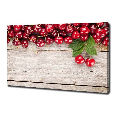 Fotobild Kirschen auf Holz