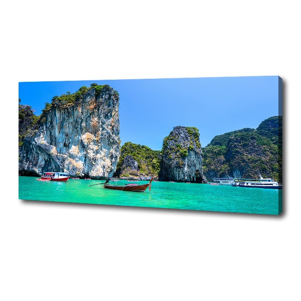 Wandbild Boote Thailand