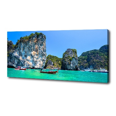 Wandbild Boote Thailand