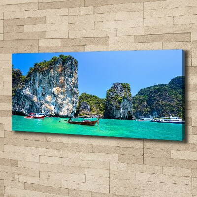 Wandbild Boote Thailand