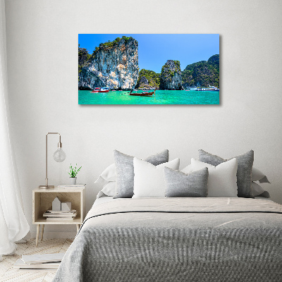 Wandbild Boote Thailand