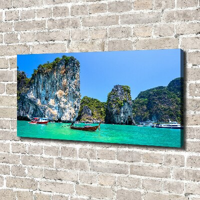 Wandbild Boote Thailand