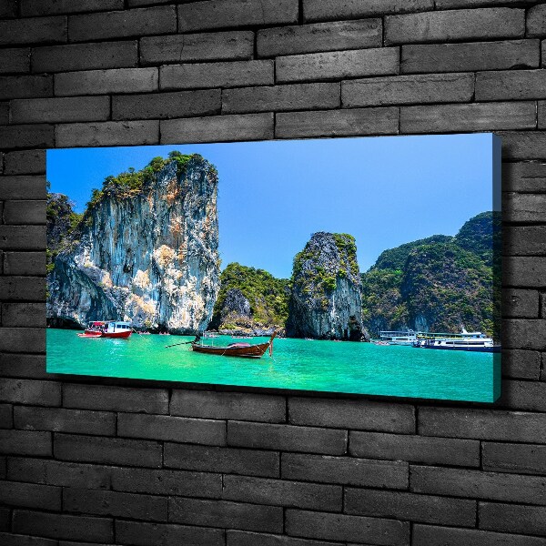 Wandbild Boote Thailand