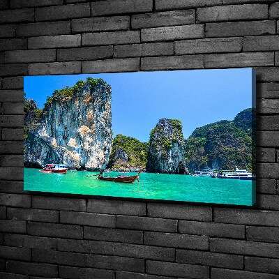 Wandbild Boote Thailand