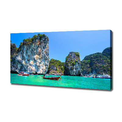 Wandbild Boote Thailand
